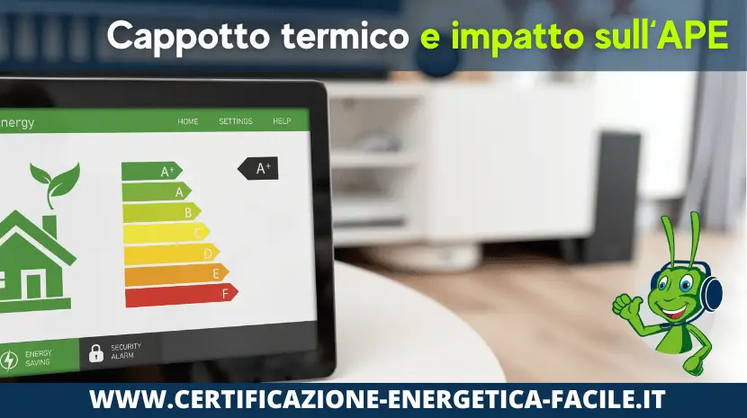 cappotto termico certificato ape classe energetica