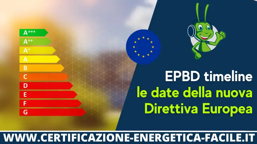 EPBD Timeline le date della nuova direttiva europea